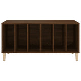 Record Cabinet Brown Oak 100x38x48 cm Engineered Wood 831980