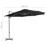 Cantilever Garden Parasol Black 46998
