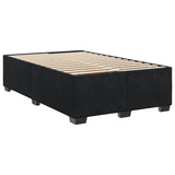 Box Spring Bed with Mattress Black 120x190 cm Small Double Velvet 3290860