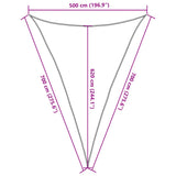 Sunshade Sail 160 g/m Brown 5x7x7 m HDPE 311814