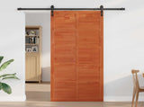 Barn Door Wax brown 100 x 2.5 x 208 cm Solid Pine Wood 42047145
