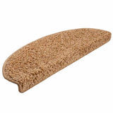 Stair Mats 20 pcs 65x21x4 cm Beige Half Round Large 3365847
