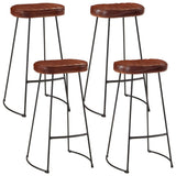 5 Piece Bar Set Solid Rough Wood Mango and Metal 3216414