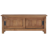 TV Cabinet 90x30x35 cm Solid Teak Wood 286275