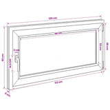 Basement Window RISOR 120 x 55 cm PVC and Glass 42047860
