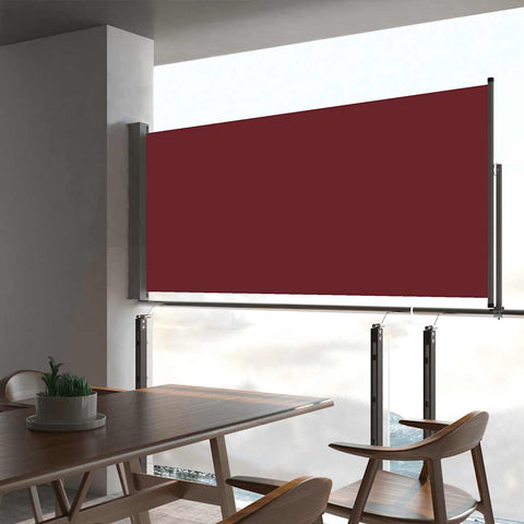 Patio Retractable Side Awning 60x300 cm Red 48357