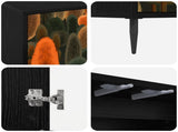 Sideboard ZAANDAM Black Oak 102 x 33 x 76 cm Engineered Wood 8006980