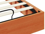 Ottoman Bed Frame with Storage Wax Brown 80 x 200 cm 3418767