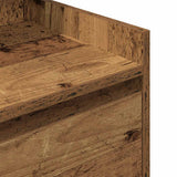 Bedside Cabinets with 2 Drawers 2 pcs Old Wood 38x34x80 cm 861370