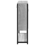 Bathroom Mirror Cabinet Grey Sonoma 60x16x60 cm Engineered Wood 842424