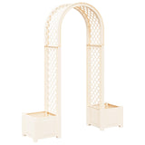 Rose Arch with Planter White 168.5 x 43 x 207 cm PP 42041734