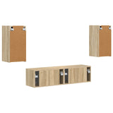 TV Cabinet Set 4 pcs Sonoma Oak Engineered Wood 3409152