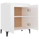 Sideboard High Gloss White 60x35x70 cm Engineered Wood 806082