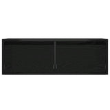 TV Cabinet with LED Lights Black Oak 75x35.5x25 cm 860230