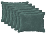 Cushion with Pillow HOUTEN 6 pcs Sea Blue Microfiber Fleece 935261