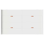 Storage Bed Frame White 120 x 200 cm Engineered wood 3335301