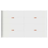 Storage Bed Frame White 120 x 200 cm Engineered wood 3335301