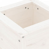 Garden Planter White 40x40x39 cm Solid Wood Pine 825248