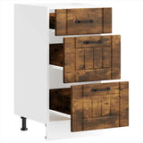 Kitchen Base Cabinet "Lucca" Smoked Oak Engineered Wood 854235