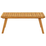 Garden Coffee Table Golden brown Solid acacia wood 90x55x35 cm 46675
