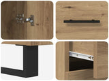 Highboard 2 pcs Artisan Oak 69.5 x 34 x 180 cm 3415836