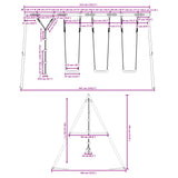Outdoor Swing Set with Swings and Disc Swing 3283624