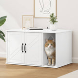 Cat House White 85 x 55 x 50 cm Engineered Wood 8000734