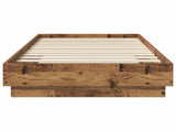 Floor Bed Frame Old Wood 80 x 200 cm Engineered Wood 8009070