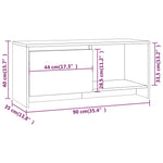 TV Cabinet Sonoma Oak 90x35x40 cm Engineered Wood 809785