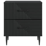 Bedside Cabinet Black 43 x 34.5 x 47.5 cm Engineered Wood 894757