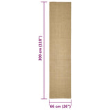 Sisal Rug for Scratching Post 66x300 cm 3203413