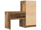 Desk with Drawer with Shelf with Storage 2 pcs Old Wood 3337303