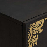 Bedside Cabinet Black 50 x 33 x 62 cm Solid Mango Wood 4018817