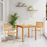 Garden Dining Set 3 pcs Beige Solid Acacia Wood 3365513