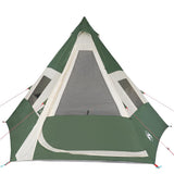 Camping Tent Tipi 7-Person Green Waterproof 94427