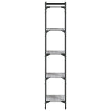 Bookcase 5-Tier Grey Sonoma 40x30x154 cm Engineered Wood 837640