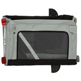 Pet Bike Trailer Grey and Black Oxford Fabric&Iron 93923