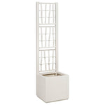 Garden Planter White 36 x 36 x 140 cm Polypropylene 42006499