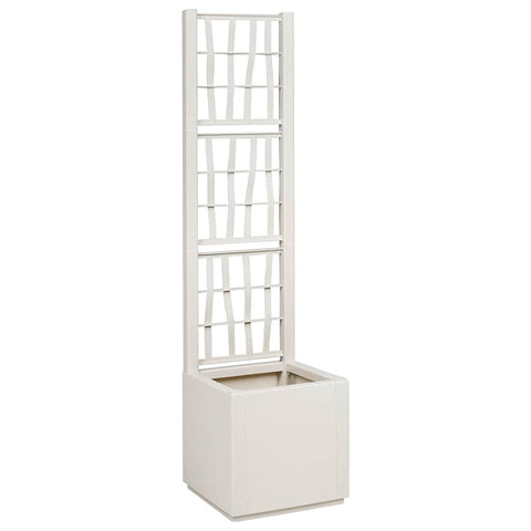 Garden Planter White 36 x 36 x 140 cm Polypropylene 42006499