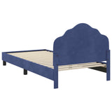 Children's Bed Frame with Headboard Police Blue 90 x 190 cm 42010956