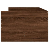 Bed Frame with Drawers without Mattress Brown Oak 100x200 cm 3207342
