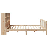 Bookcase Bed without Mattress 180x200cm Super King Solid Wood Pine 3322321
