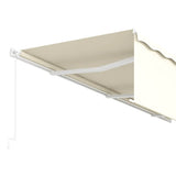 Manual Retractable Awning with Blind 6x3m Cream 3069357