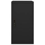 Saddle Cabinet Black Steel Medium Height-Adjustable Shelves 339605