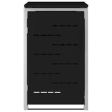 Wheelie Bin Storage Black 77.5 x 69 x 112.5 cm Stainless Steel 42028994