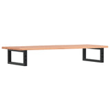 ZNTS Basin Shelf Wall Mounted Steel and Solid Wood Oak 3302569