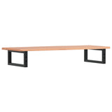 Basin Shelf Wall Mounted Steel and Solid Wood Oak 3302569