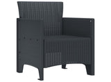 Garden Chair 2 pcs Anthracite 53 x 49 x 85 cm Polypropylene 847448