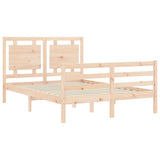 Bed Frame without Mattress 140x190 cm Solid Wood 3194031