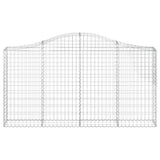Arched Gabion Baskets 13 pcs 200x30x100/120 cm Galvanised Iron 3145441